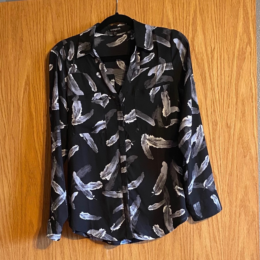 Express Long Sleeve Button Up Shirt
